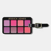 Faux Eyeshadow Makeup Pallete Pink  Luggage Tag