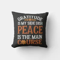 Thanksgiving Gratitude & Peace Custom  Throw Pillow