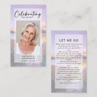 Memorial Prayer Card | Lavender