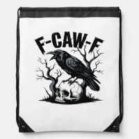 F-Caw-F Essential Minimal Clean Drawstring Bag