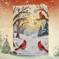Winter Scene | Enchanted Forest & Cardinals Card