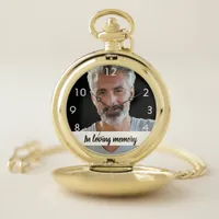 Custom photo memorial male pocket watch