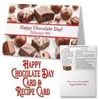 Happy Chocolate Day - and Brownies Recipe Inside Card