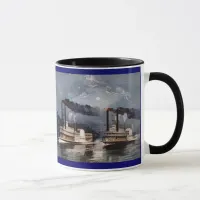 Steam Boat Racing on Mississippi River Mug