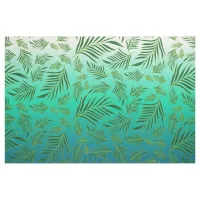 Tropical Palm Leaves Pattern Fabric