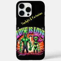 Alien Couple in Cosmic Love iPhone 16 Pro Max Case