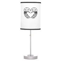 Rip, Heart Shaped Design Made From Gravestones, An Table Lamp