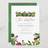 Cactus Succulents Fiesta Rehearsal Dinner Invitation
