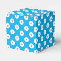 Simple & Cheery Blue, White, and Pink Polka Dotted Favor Boxes