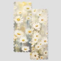 Whimsical Daisy Flowers Two-sided Bookmarks