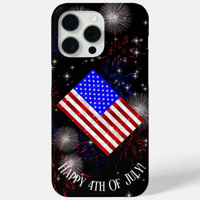 4th of July Celebration - USA flag iPhone 15 Pro Max Case