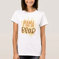 Mama Bear Typography T-Shirt