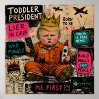 Funny Toddler President Poster