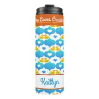 Just a Girl Who Loves Cruising and Ducks–Name  Thermal Tumbler