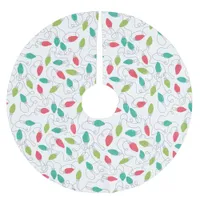 Colorful String Lights Christmas Tree Skirt