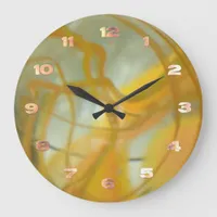 Clock - Marbleized Glass