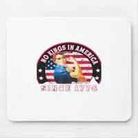 No Kings In America Since 1776 USA Flag Save  Esse Mouse Pad