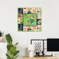 Easter Bunny  Custom Colorful   Poster