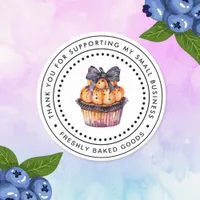 Blueberry Muffin Business Sticker