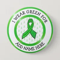 Lyme Disease Awareness Ribbon Support Button