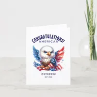 USA Citizenship Congratulations American Card