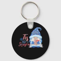 Gnome Tis The Season  Keychain