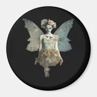 Whimsigoth Zombie Fairy Old Timey Gothic Moody Art Magnet