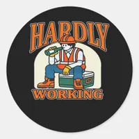 Hand Heart Skeleton Bone Spooky Girls Women Teens  Classic Round Sticker