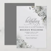 Birthday April Diamonds Invitation
