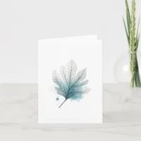 Coastal Coral Blank Note Card