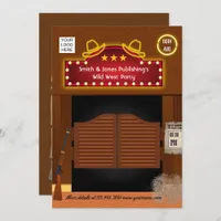 Wild West Corporate Function invitation