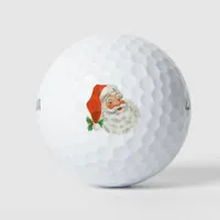 A retro Santa Golf Balls