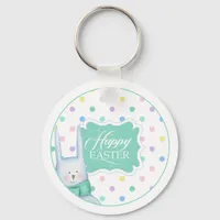 Adorable Bunny Easter ID646 Keychain