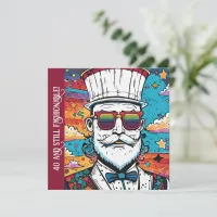 Bearded Man Fashion Portrait Invitation