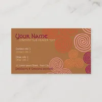 Celtic Curl Swirl Business Card