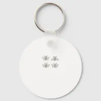 Cottagecore Moths Classic Keychain