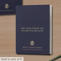 Modern Tax Return Folders for Clients