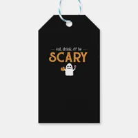 Eat Drink And Be Scary Classic Aesthetic Unique Gift Tags