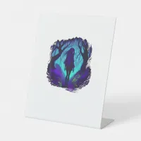 Fey Gothic Emo Goblincore Aesthetic  Forest Graphi Pedestal Sign