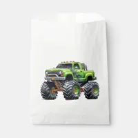  Modern Kids Monster Truck Birthday Party Favor Bag