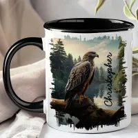 Falcon in Forest Wilderness  Mug