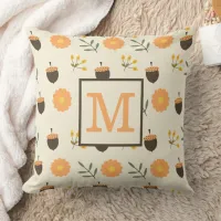 Personalized Fall Throw Pillow