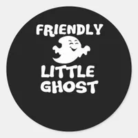 Little Boo Halloween Print  Classic Round Sticker