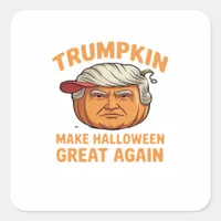 Halloween Trumpkin – Spooky Parody Quote for Hallo Square Sticker