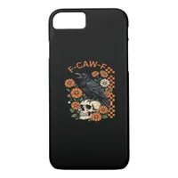 Crow Raven F-Caw-F Funny Halloween Gothic Creative iPhone 8/7 Case