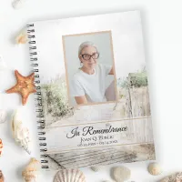 Boardwalk to Beach Funeral Memorial Guest Book