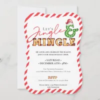 Jingle & Mingle Christmas Marquee Holiday Season Invitation