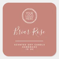 Add Your Logo Terracotta Candle Product Label