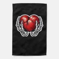 Skeleton Hands Hearts Cute Halloween Retro Garden Flag