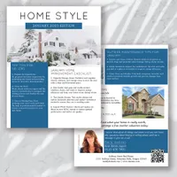 Real Estate January Newsletter Promotional Flyer